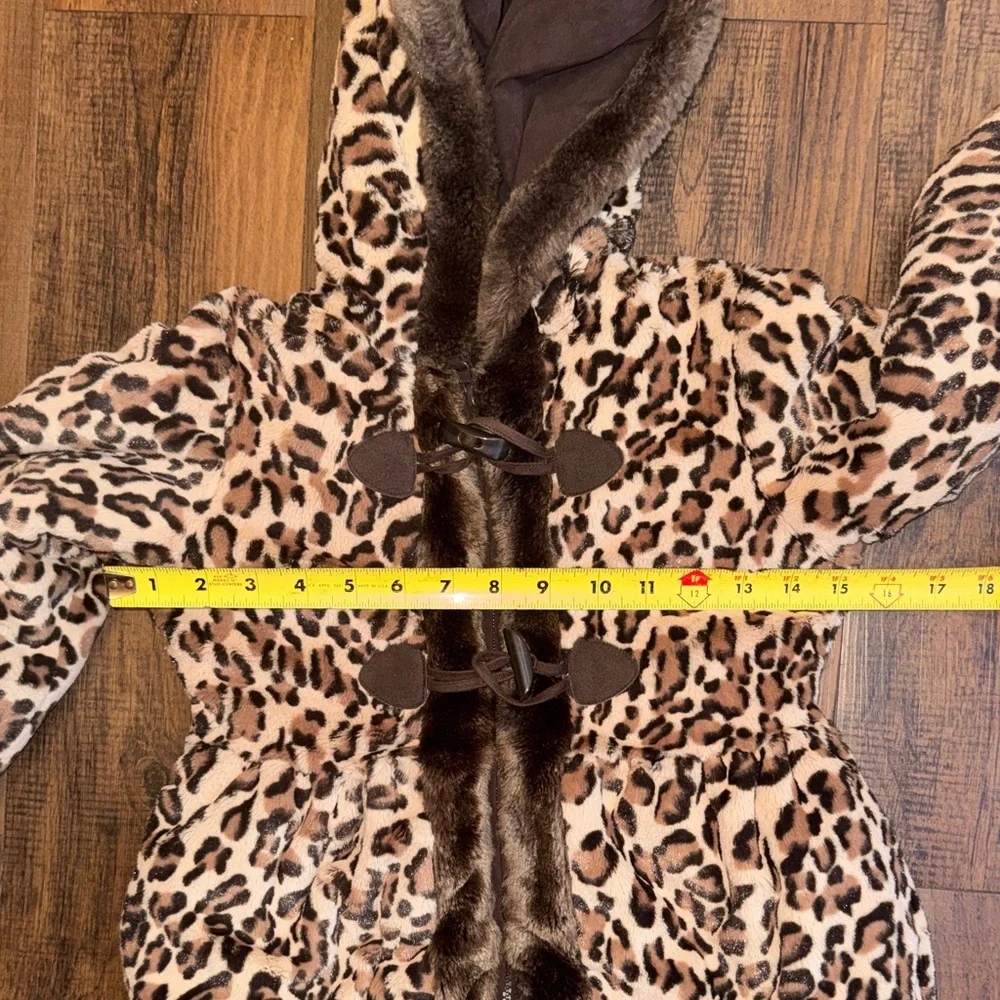 Rothschild Leopard Print Kids Puffer Coat
